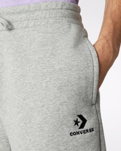 Pantalones Cortos Converse Embroidered Star Chevron Para Hombre - Gris | Spain-3708